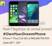 Flipkart Own your Dream Phone Sale June 22 to June 24 2017 